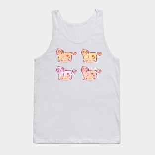 Happy Smiling Maltipoo Doggy Tank Top